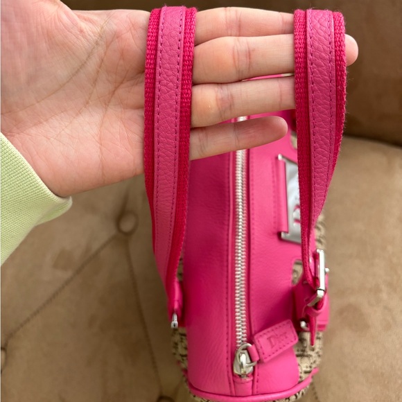 VINTAGE DIOR PINK TROTTER BOWLER BAG in great condition!!! - Picture 6 of 6
